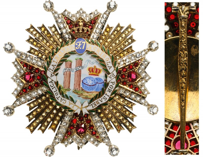 SPAIN
Royal Order of Isabel the Catholic
A jewelled, Grand Cross breast star, ...