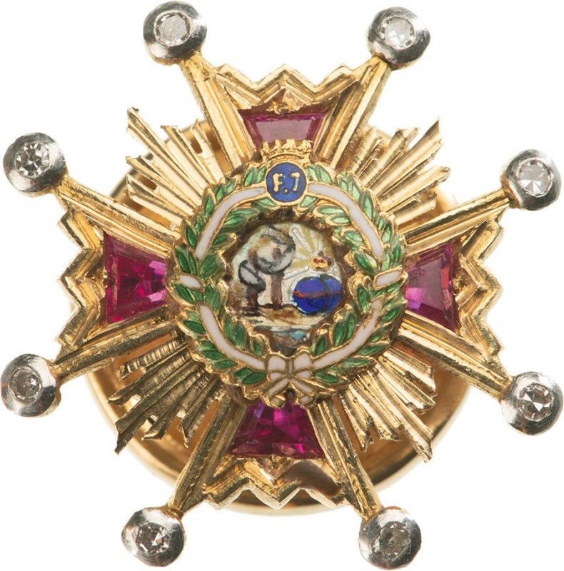 SPAIN
Royal Order of Isabel the Catholic
A jeweled miniature of the Order in G...