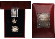 SPAIN
Civil Order of Welfare
A Grand Cross with the “White and Black Distinction” dating from the early 20th Century: sash badge in gold and enamels...