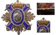SPAIN
The Order for Civil Merit
A jewelled Commander’s Star of the period 1942–1975 with silver rays, 
71x68 mm, the centre in gilt silver and enam...