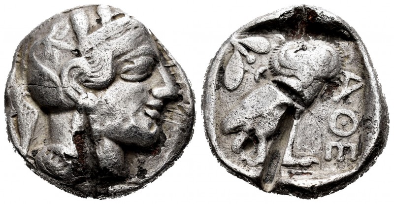 Attica. Athens. Tetradrachm. 454-404 BC. (Gc-2526 similar). (Sng Cop-31 similar)...