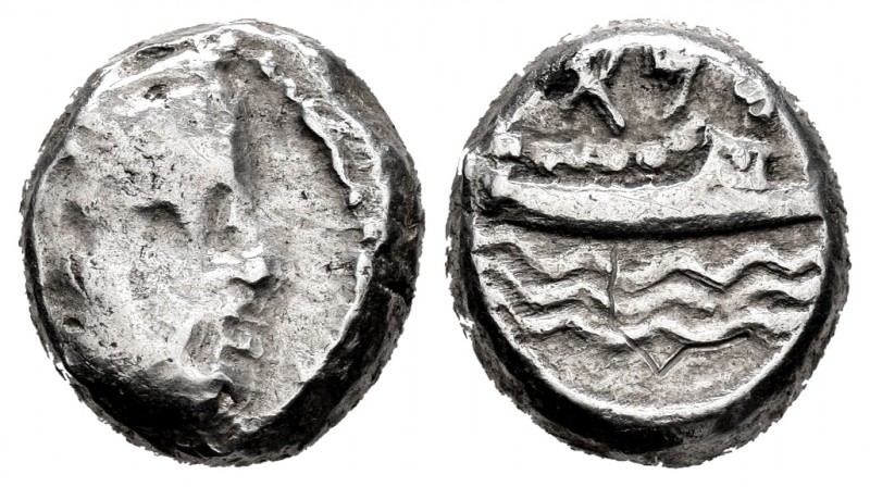 Phoenician. Arados. Tetrobol. 259-190 BC. (Gc-5982). (Cy-3116). Ag. 3,39 g. F/Ch...