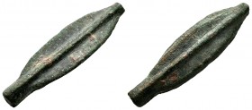 Thrace. Istros. Arrowhead Cast. Century 6-5 BC. (SNG Stancomb-128). (SNG BM Black Sea-218). Ae. 3,24 g. Bilobate arrowhead with axial spine. Choice VF...