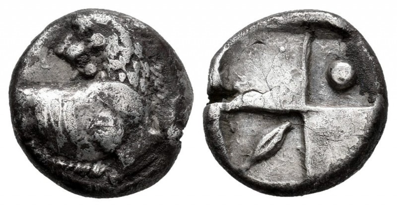 Thrace. Chersonesos. Hemidrachm. 357-320 BC. (SNG Manchester-776). Anv.: Forepar...