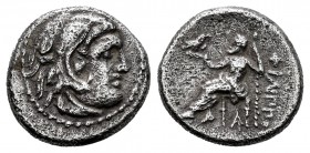 Macedon. Philip III. Hemidrachm. 323-317 BC. (Müller-112 similar). Anv.: Head of Herakles. Rev.: Zeus seated to left. 2,01 g. VF. Est...40,00. 


 ...