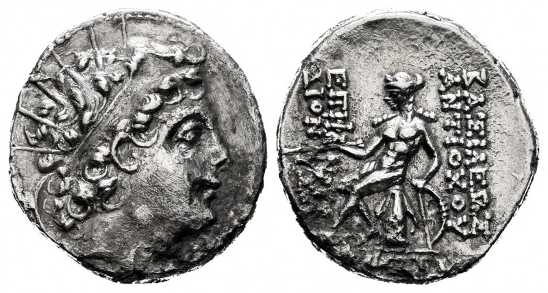 Seleukid Kingdom. Antioco VI. Drachm. 145-142 BC. Antioch. (Gc-7073). Anv.: Radi...