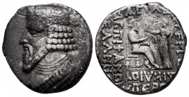 Kingdom of Parthia. Gotarzes II. Tetradrachm. 42-43 AD. Seleukeia on the Tigris. (Sellwood-6.19). Anv.: Diademed bust left. Rev.: Gotarzes seated righ...