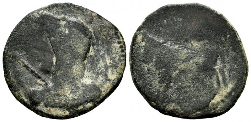 Bora. Half unit. 100-50 BC. Alcaudete (Jaén). (Abh-291). (Acip-2310). (C-2). Rev...