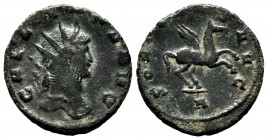 Gallienus. Antoninianus. 267-268 AD. Rome. (Ric-283). (Mir-712b). Anv.: GALLIENVS AVG, radiate head right. Rev.: SOLI CONS AVG, Pegasus springing righ...