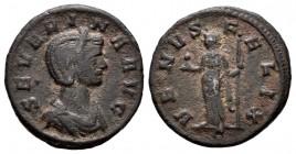 Severina. Denarius. 274-275 AD. Rome. (Spink-11710). (Ric-6). Rev.: VENVS FELIX. Ae. 2,40 g. VF. Est...40,00. 


 SPANISH DESCRIPTION: Severina. De...