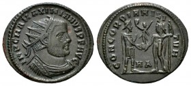 Maximian. Antoninianus. 286-305 AD. Heraclea. (Ric-14). Rev.: CONCORDIA MILITVM. Ae. 3,12 g. Choice VF. Est...40,00. 


 SPANISH DESCRIPTION: Maxim...