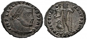 Licinius I. Follis. 312 AD. Thessalonica. (Ric-60). Rev.: IOVI CONSERVATORI. Ae. 3,52 g. Almost XF. Est...25,00. 


 SPANISH DESCRIPTION: Licinio I...