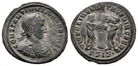 Constantinus II. Follis. 317-337 AD. Siscia. (Ric-71). Rev.: VICTORIAE LAETAE PRINC PERP. Ae. 2,52 g. VF. Est...20,00. 


 SPANISH DESCRIPTION: Con...