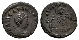 Arcadius. Centenionalis. 388-392 AD. Constantinople. (Spink-20847). (Ric-86c). Ae. 1,37 g. Choice VF. Est...20,00. 


 SPANISH DESCRIPTION: Arcadio...