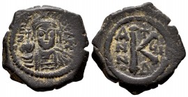 Mauricius Tiberius. 1/2 follis. 582-602 AD. Constantinople. (Bc-497). Ae. 7,10 g. VF. Est...25,00. 


 SPANISH DESCRIPTION: Mauricio Tiberio. 1/2 f...