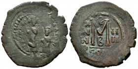 Heraclius, with Heraclius Constantine. Follis. 613-614 AD (Year 3). Constantinople. (Bc-805). Ae. 10,94 g. Choice F/VF. Est...18,00. 


 SPANISH DE...