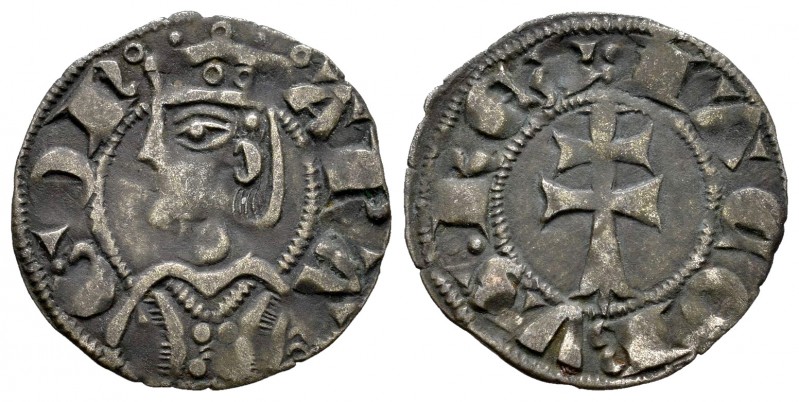 The Crown of Aragon. Jaime II (1291-1327). Dinero. Aragón. (Cru-364). Anv.: ARA-...