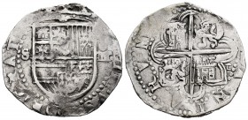 Philip II (1556-1598). 4 reales. Sevilla. (Cal-576). Ag. 13,62 g. "Square d" assayer on reverse. Scarce. Almost VF. Est...200,00. 


 SPANISH DESCR...