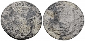 Philip V (1700-1746). 8 reales. 1735. México. MF. (Cal-1443). Ag. 17,05 g. Corrosion from salt water immersion. Almost F. Est...110,00. 


 SPANISH...
