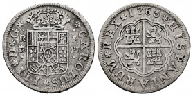 Charles III (1759-1788). 1 real. 1765. Madrid. PJ. (Cal-383). Ag. 2,78 g. Almost VF. Est...25,00. 


 SPANISH DESCRIPTION: Carlos III (1759-1788). ...