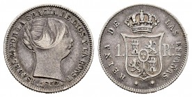 Elizabeth II (1833-1868). 1 real. 1852. Madrid. (Cal-302). Ag. 1,33 g. VF. Est...18,00. 


 SPANISH DESCRIPTION: Isabel II (1833-1868). 1 real. 185...