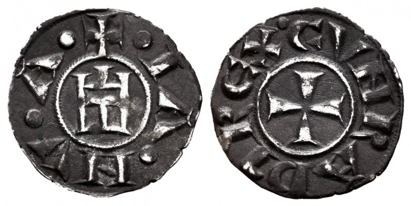 Italy. Denaro. 1139-1339. Genoa. Acuñado por Conrado II. (Biaggi-835). Anv.: Cas...