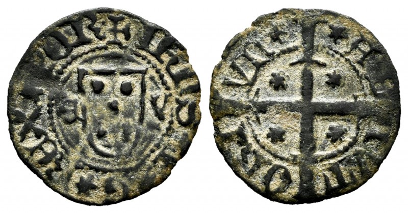 Portugal. D. Joao I (1385-1433). 1/2 real. (1386-1397). Évora. (Gomes-31.01). Ve...