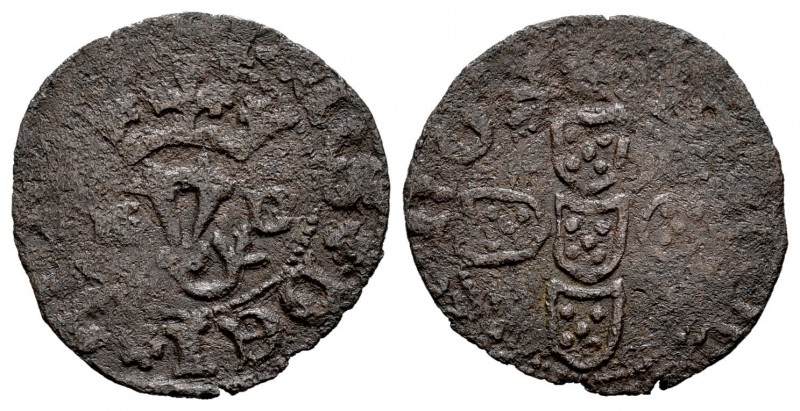 Portugal. D. Joao I (1385-1433). 1/2 real branco. Lisbon. (Gomes-38.01). Ve. 0,8...