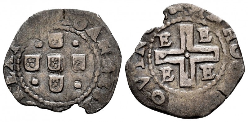 Portugal. D. Joao IV (1640-1656). 1/2 tostão. Évora. (Gomes-48.01). Ag. 2,52 g. ...