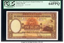Hong Kong Hongkong & Shanghai Banking Corp. 5 Dollars 14.12.1957 Pick 180a KNB61 PCGS Very Choice New 64PPQ. 

HID09801242017

© 2020 Heritage Auction...