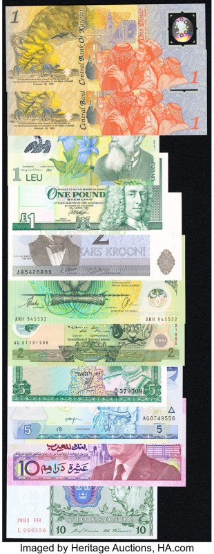 India, Kuwait, Madagascar & More Group Lot of 19 Examples Majority Crisp Uncircu...