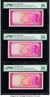 Iran Bank Melli 100 Rials ND (1951) Pick 50 Three Consecutive Examples PMG About Uncirculated 55 (2). 

HID09801242017

© 2020 Heritage Auctions | All...