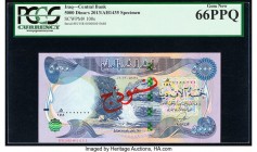 Iraq Central Bank of Iraq 5000 Dinars 2013 / AH1435 Pick 100s Specimen PCGS Gem New 66PPQ. Red overprints.

HID09801242017

© 2020 Heritage Auctions |...