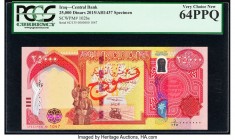 Iraq Central Bank of Iraq 25,000 Dinars 2015 / AH1437 Pick 102bs Specimen PCGS Very Choice New 64PPQ. Red overprints.

HID09801242017

© 2020 Heritage...