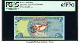 Iraq Central Bank of Iraq 500 Dinars 2015 / AH1436 Pick UNL Specimen PCGS Gem New 65PPQ. Red overprints.

HID09801242017

© 2020 Heritage Auctions | A...