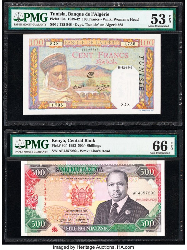 Kenya Central Bank of Kenya 500 Shillings 1993 Pick 30f PMG Gem Uncirculated 66 ...