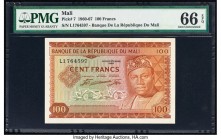 Mali Banque de la Republique du Mali 100 Francs 22.9.1960 Pick 7 PMG Gem Uncirculated 66 EPQ. 

HID09801242017

© 2020 Heritage Auctions | All Rights ...