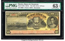 Mexico Banco De Zacatecas 10 Pesos ND (1891-1914) Pick S476r M576r Remainder PMG Choice Uncirculated 63 EPQ. 

HID09801242017

© 2020 Heritage Auction...