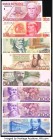 Mexico Group Lot of 16 Examples Mostly Crisp Uncirculated. The 1000 Pesos dated 1983 and the 50 Pesos dated 1970 is About Uncirculated. 

HID098012420...