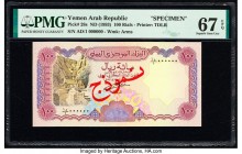 Yemen Arab Republic Central Bank of Yemen 100 Rials ND (1993) Pick 28s Specimen PMG Superb Gem Unc 67 EPQ. 

HID09801242017

© 2020 Heritage Auctions ...