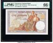 Yugoslavia National Bank 100 Dinara 15.7.1934 Pick 31 PMG Gem Uncirculated 66 EPQ. 

HID09801242017

© 2020 Heritage Auctions | All Rights Reserved