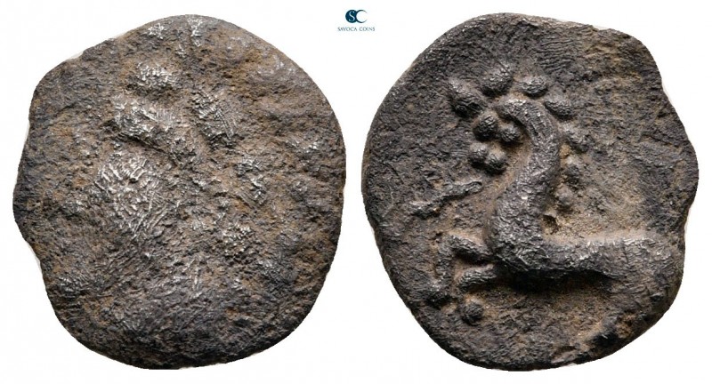 Central Europe. The Vindelici circa 120-80 BC. 
Quinarius AR

14 mm, 1,66 g
...