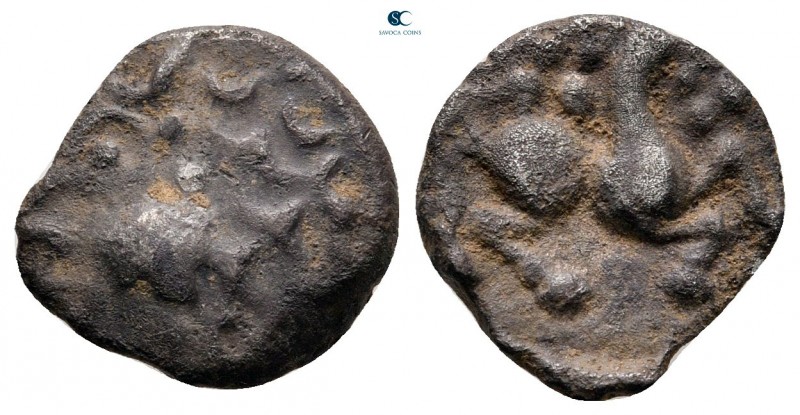 Central Europe. The Vindelici circa 100-0 BC. 
Quinarius AR

14 mm, 1,80 g
...