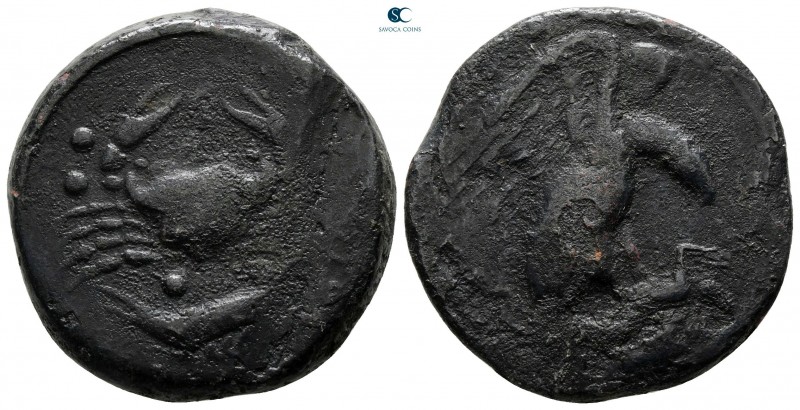 Sicily. Akragas circa 415-406 BC. 
Hemilitron Æ

26 mm, 15,01 g



nearly...