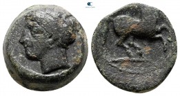 Sicily. Carthaginian Domain circa 375-350 BC. Bronze Æ