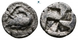 Macedon. Eion circa 470-460 BC. Diobol AR