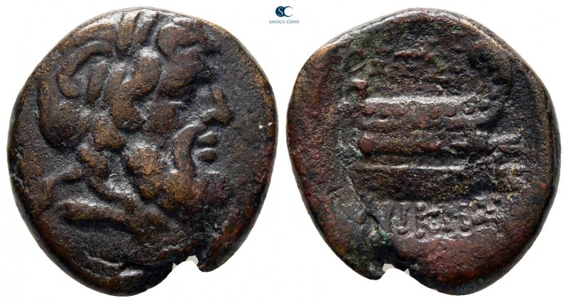 Macedon. Thessalonica circa 187-31 BC. 
Bronze Æ

20 mm, 5,98 g



nearly...