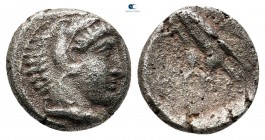 Kings of Macedon. Amyntas III 393-369 BC. Trihemiobol AR