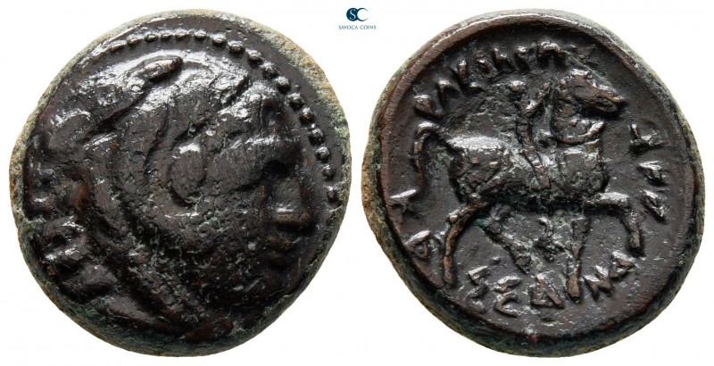 Kings of Macedon. Uncertain mint. Kassander 306-297 BC. 
Bronze Æ

18 mm, 6,2...