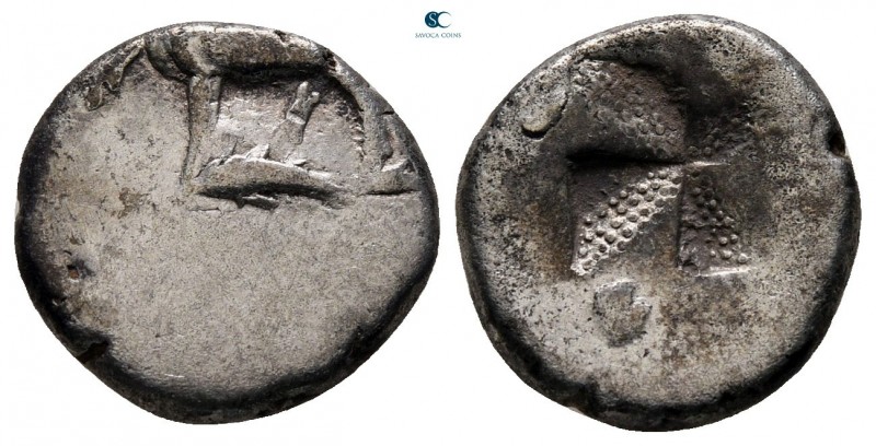 Thrace. Byzantion circa 387-340 BC. 
Drachm AR

12 mm, 2,36 g



very fin...